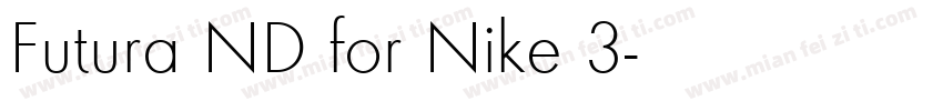 Futura ND for Nike 3字体转换